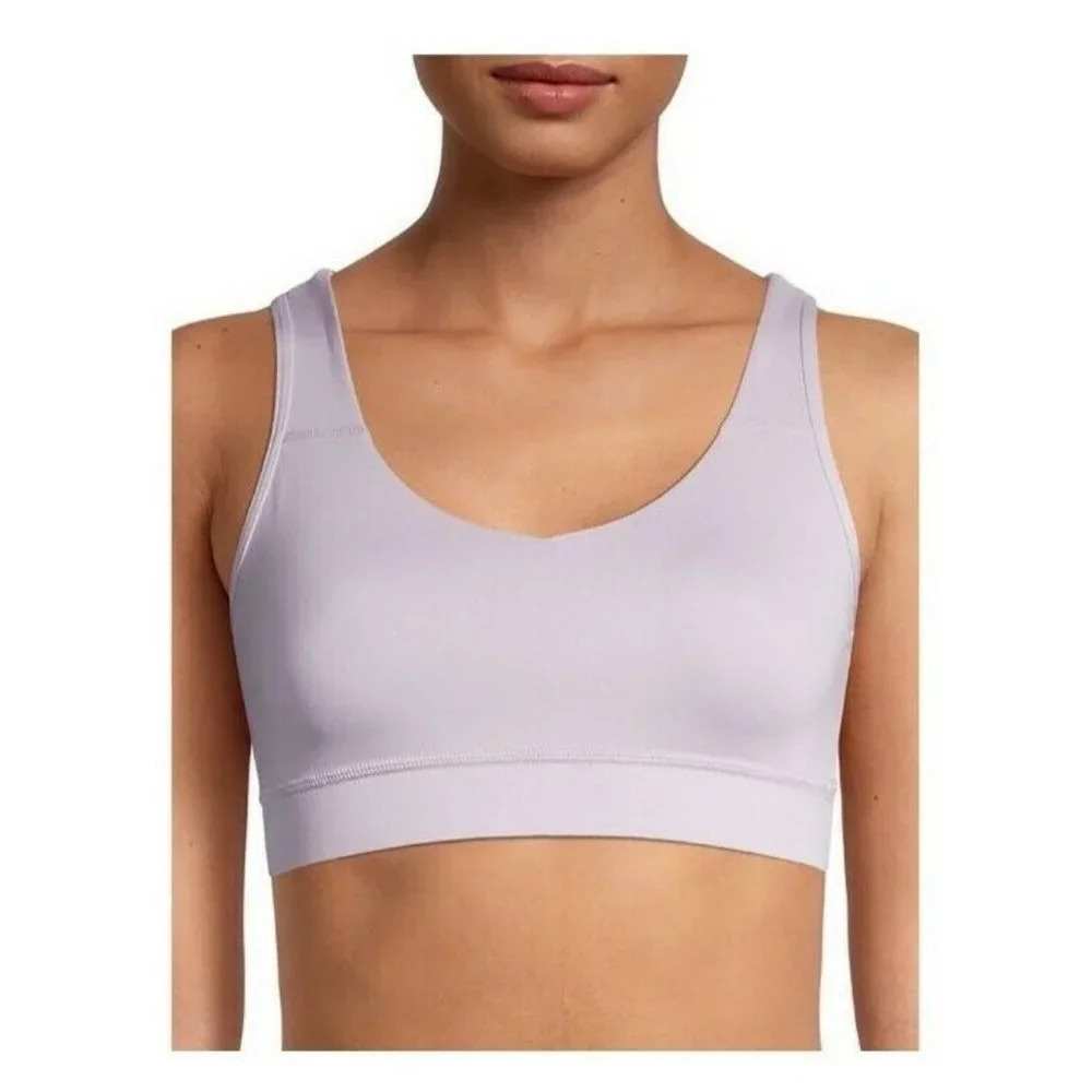 NWT AVIA Women's Small Purple Strappy Medium Support Sports Bra